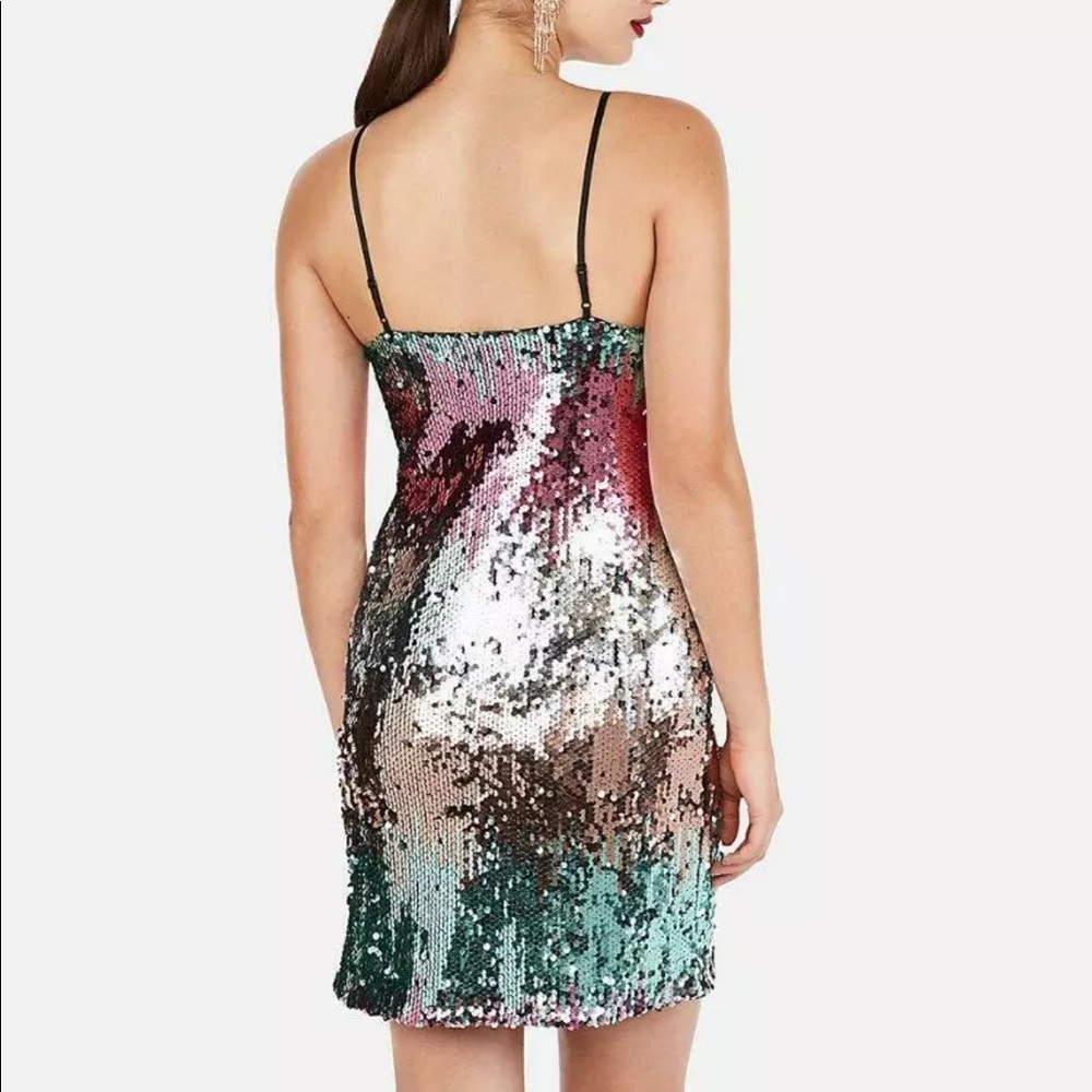 Express Sequin Multi-Color Dress - Picture 3 of 6